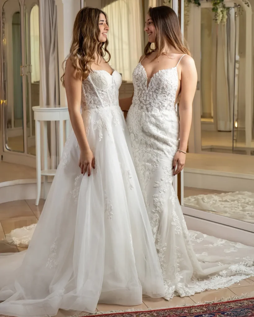 Abiti da sposa pizzo ad a e sirena – Atelier Melody