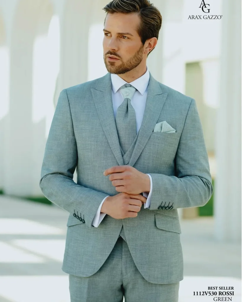 Abito sposo Arax Gazzo rossi verde – Atelier Melody